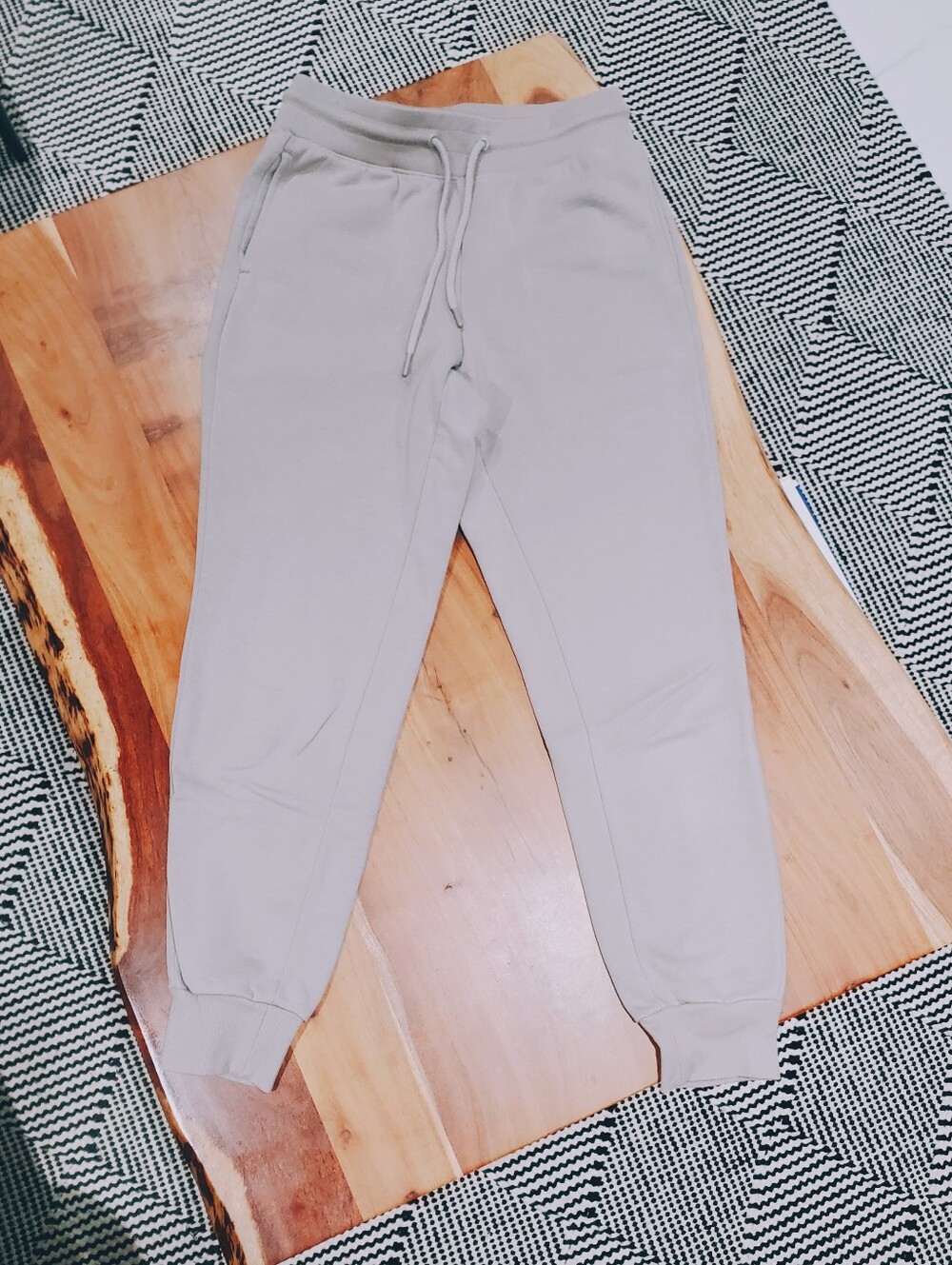 90 Degree By Reflex Lux Fleece Ellie Jogger In Light Taupe